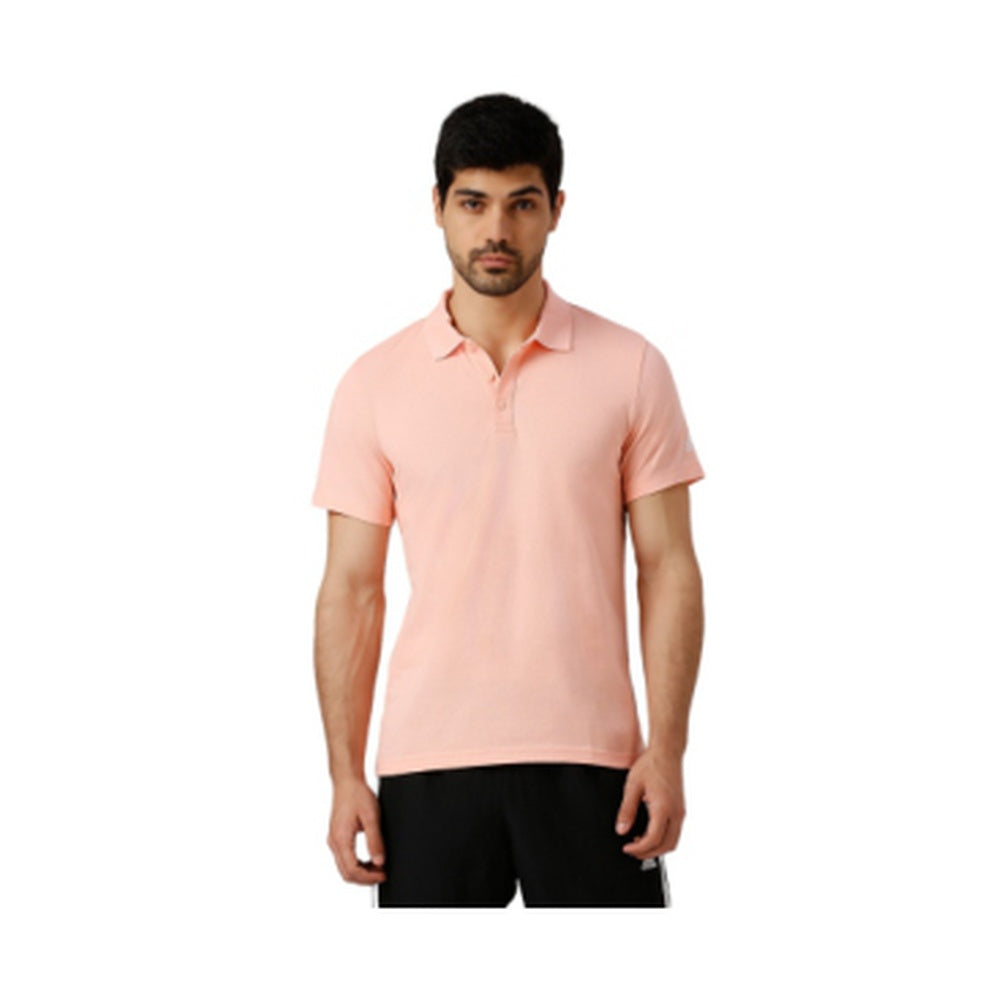 BST170 - Adidas HI Poly Cotton Polo T-Shirt - Coral front view