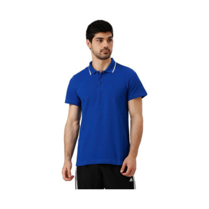 BST172 - Adidas 100% Cotton Tipping Polo T-Shirt - Royal Blue front view
