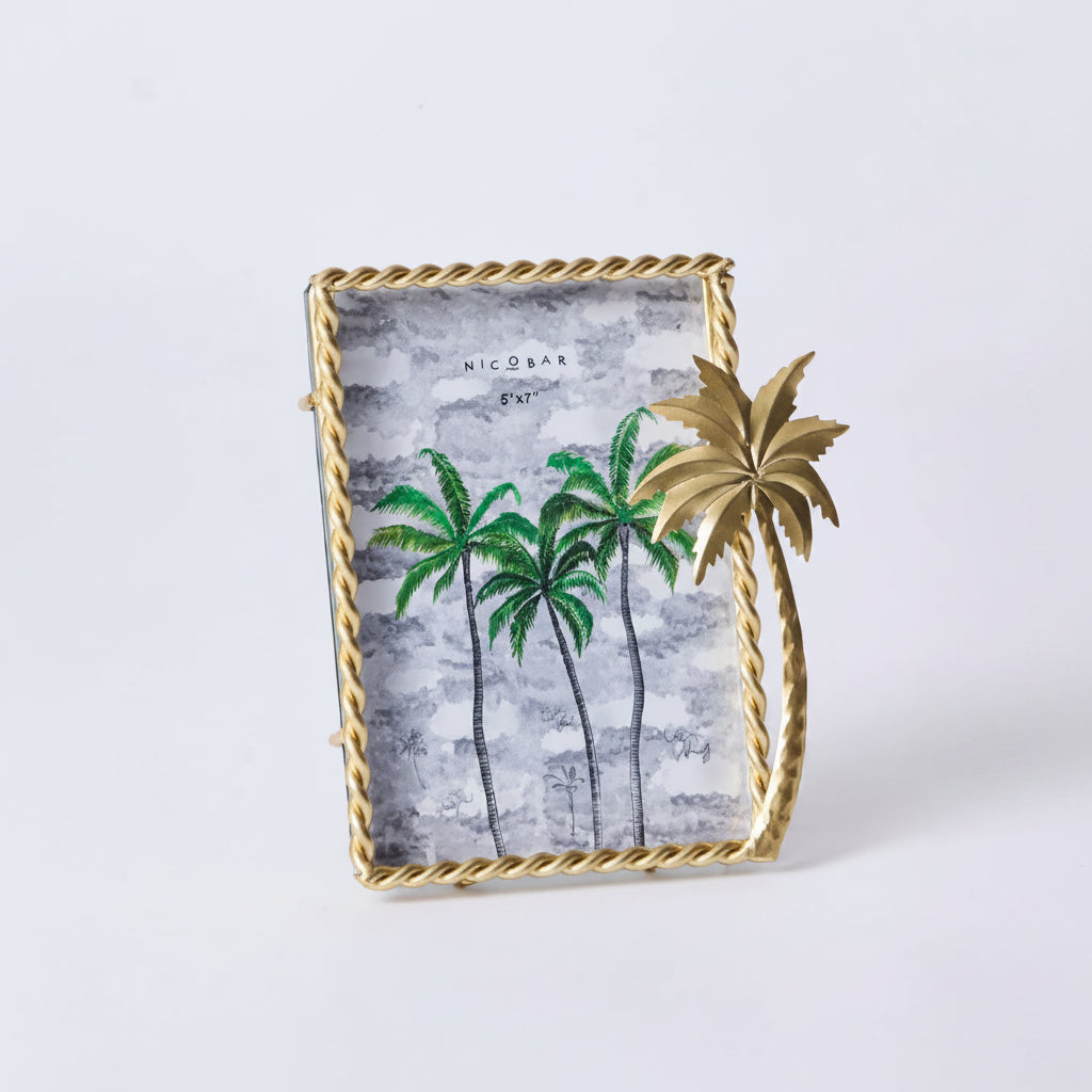 CD151-Nicobar-Gilded Palm Photo Frame