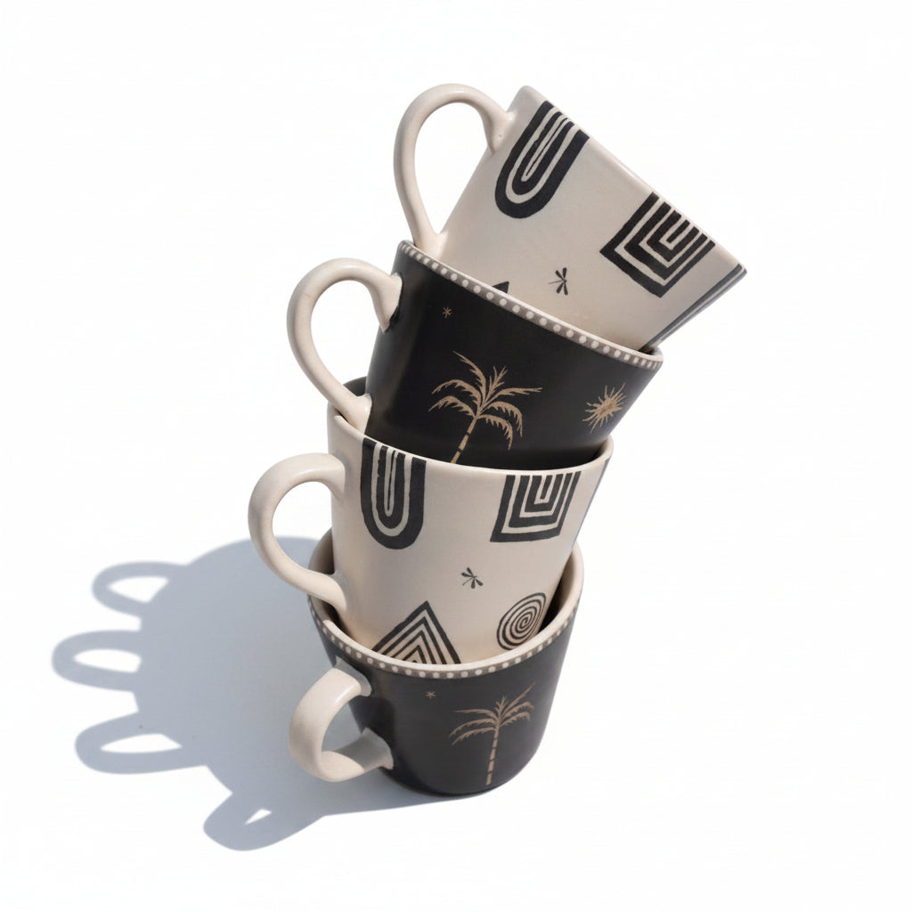 CD176-Nicobar-Serenity Espresso Mug (Set of 4)