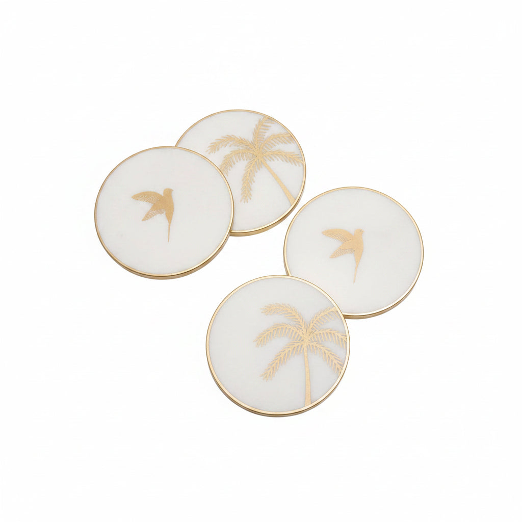CD180-Nicobar-Coastline Coasters (Set of 4)