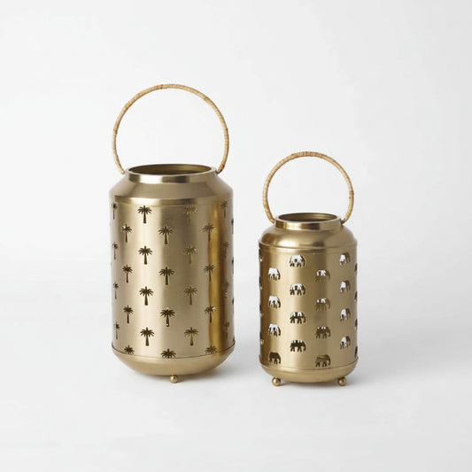 CD196-Nicobar-Ele Palm Lantern (Set of 2)