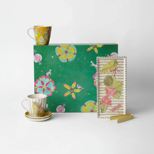 CD212-Nicobar-Lotus Garden Tea Set