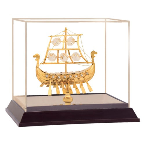Viking Sailing Ship in Cabinet