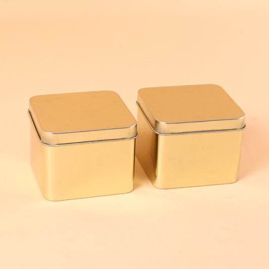 CD293 - Square Brass Storage Box Set of 2 image 1