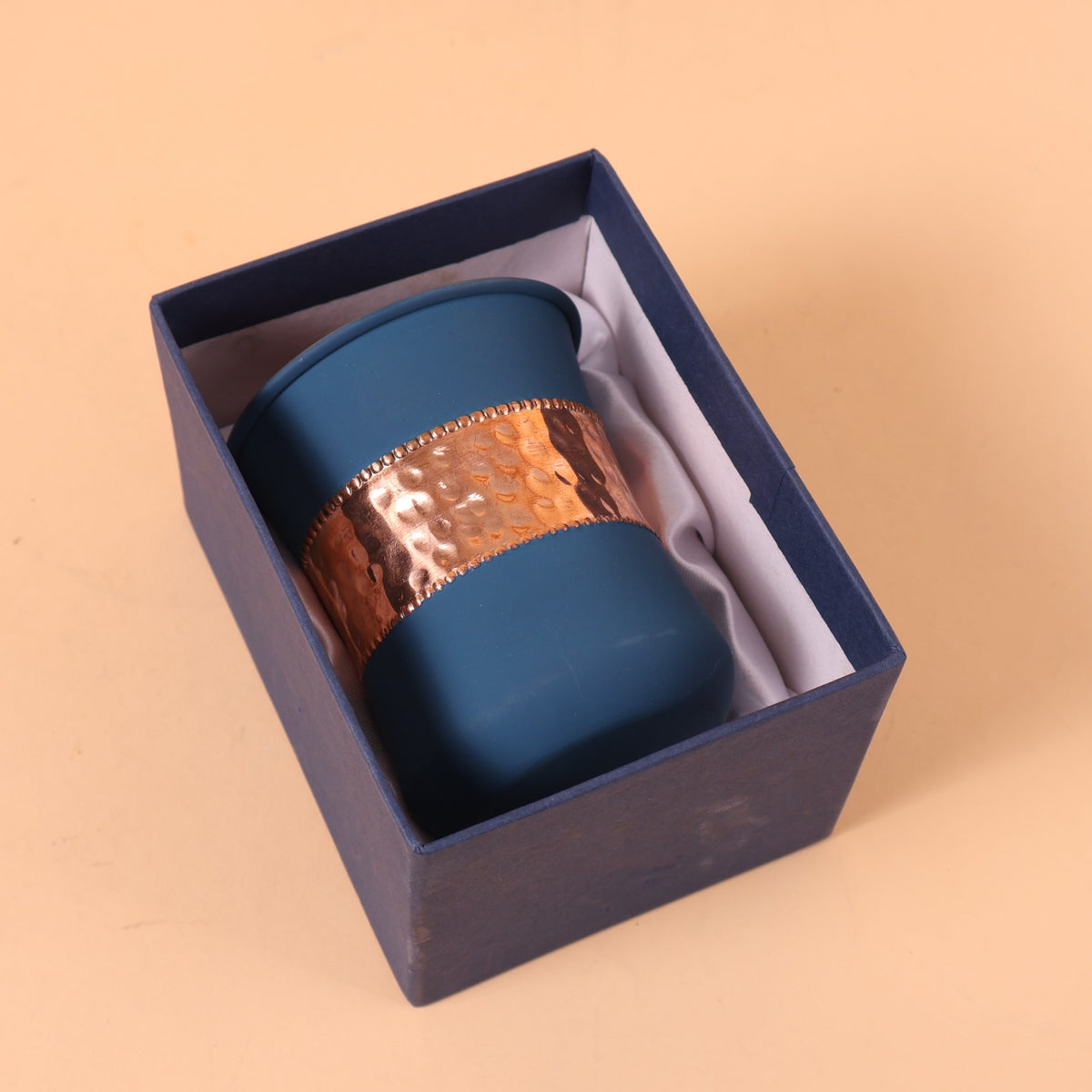 CD296 - Blue Copper Accent Tumbler with Gift Box image 2