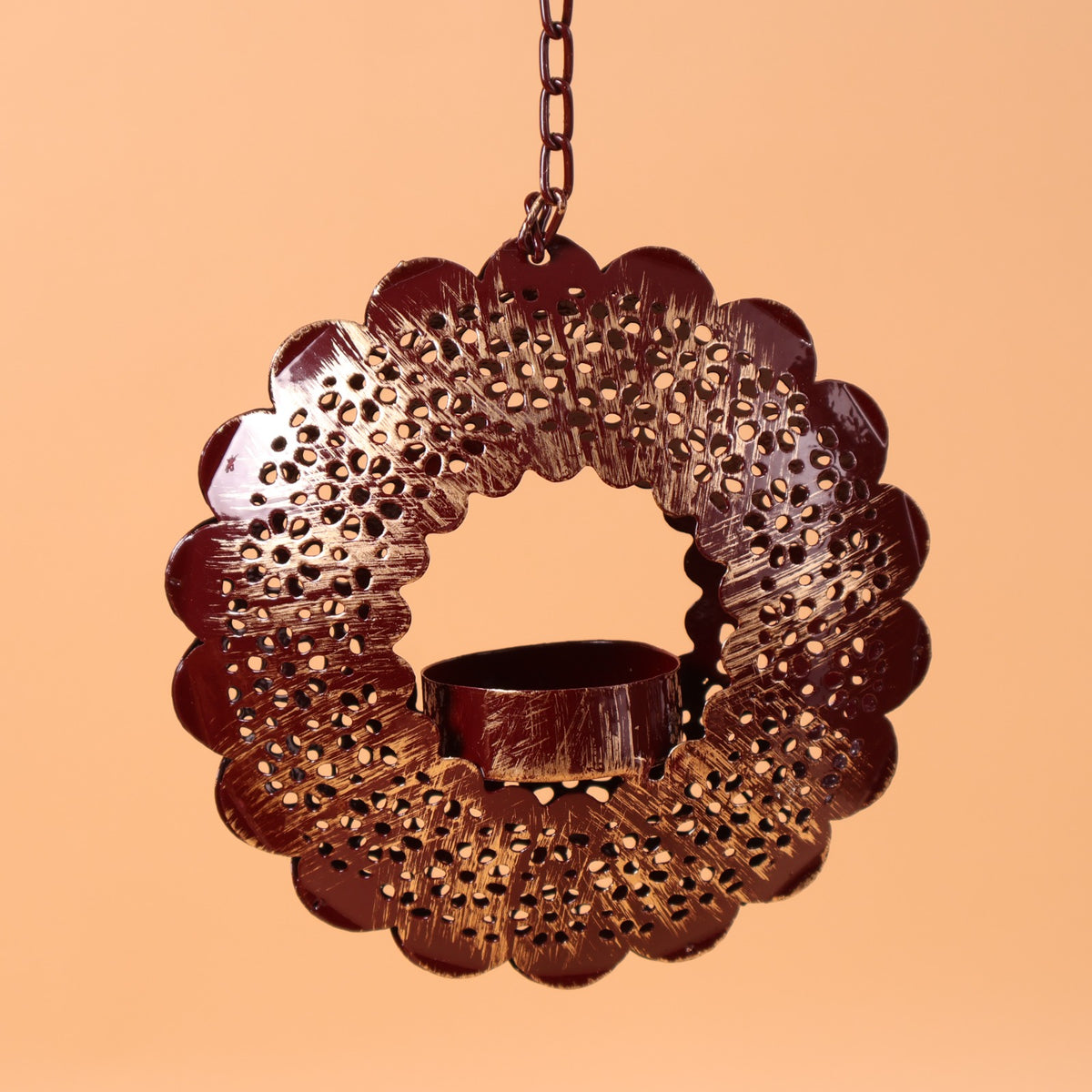 CD313 - Hanging Floral Tealight Holder image 2