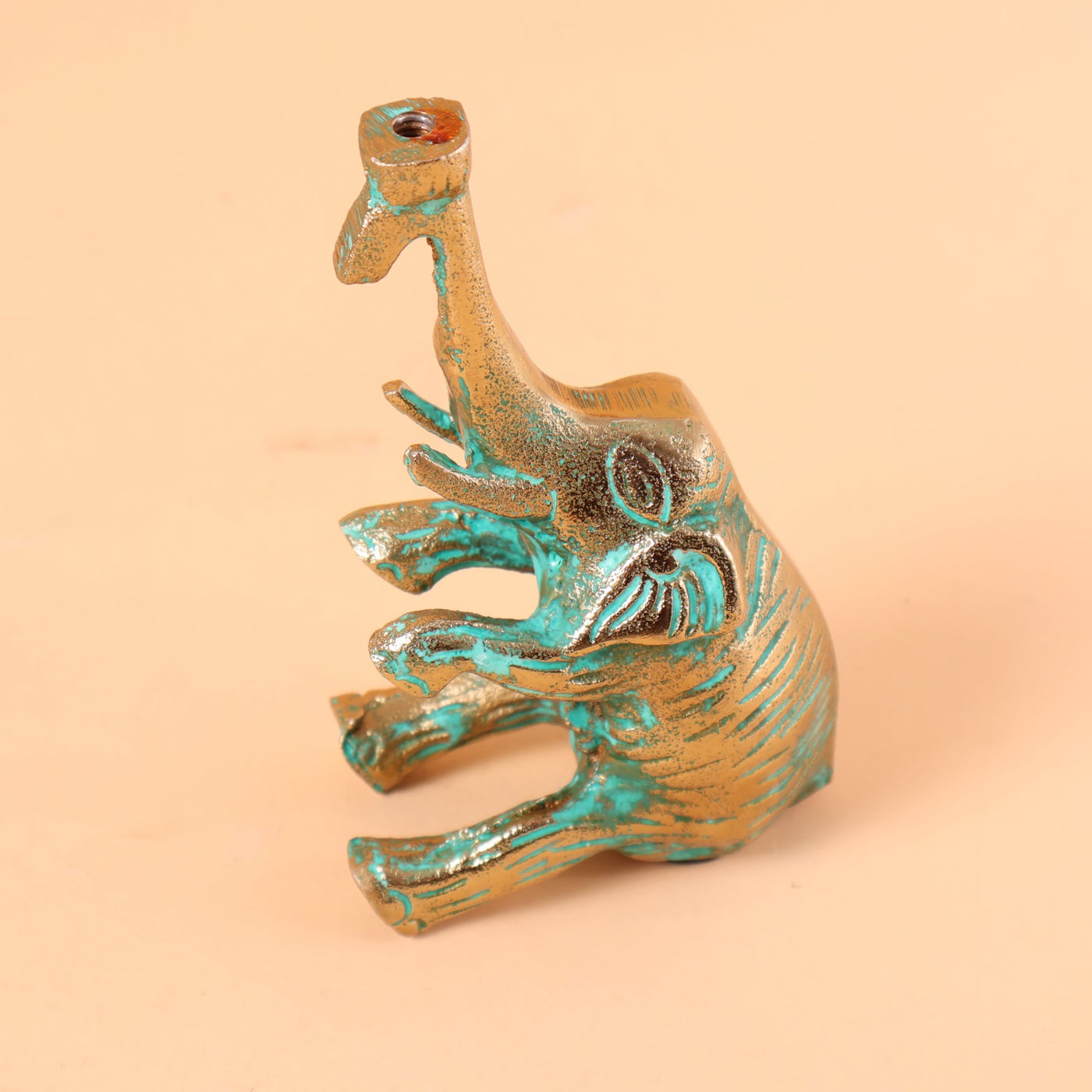 CD314 - Antique Elephant Candle Holder