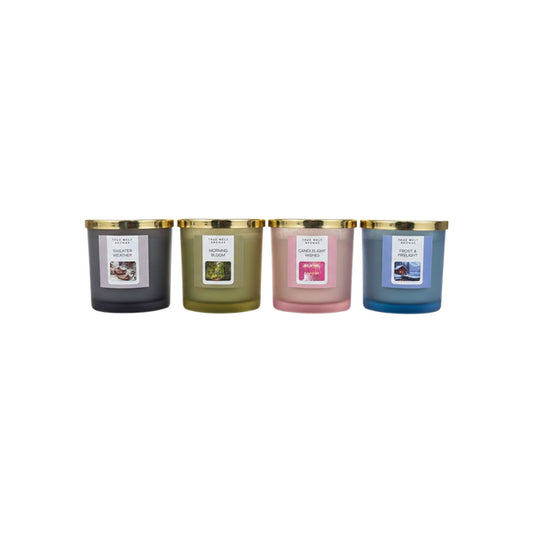 CD565 - SCENTED GLASS CANDLE WITH LID +