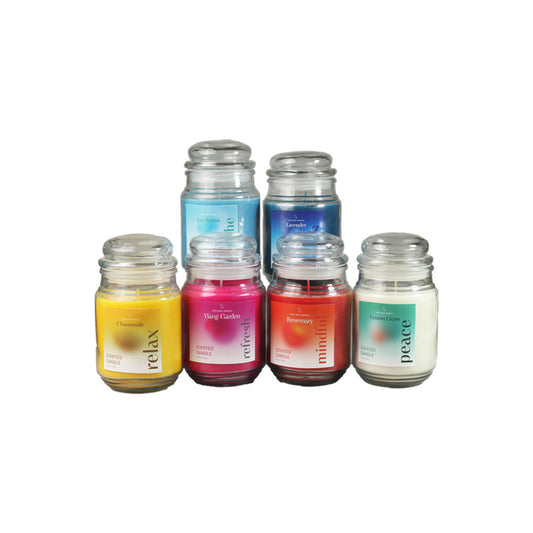 CD584 - AROMATHERAPY SCENTED CANDLE WAX WEIGHT: 365 GM