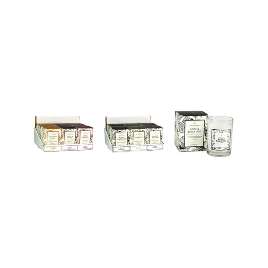 CD609 - BOTANIST SCENTED GLASS CANDLE IN BOX