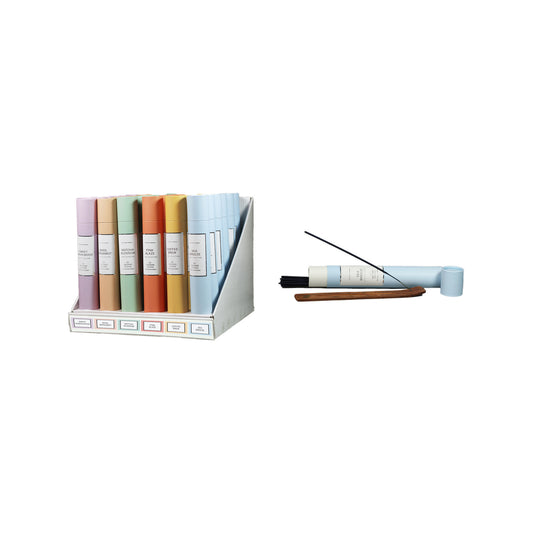 CD617 - LUME COLLECTION 30 STICKS + WOODEN HOLDER IN CARDBOARD TUBE
