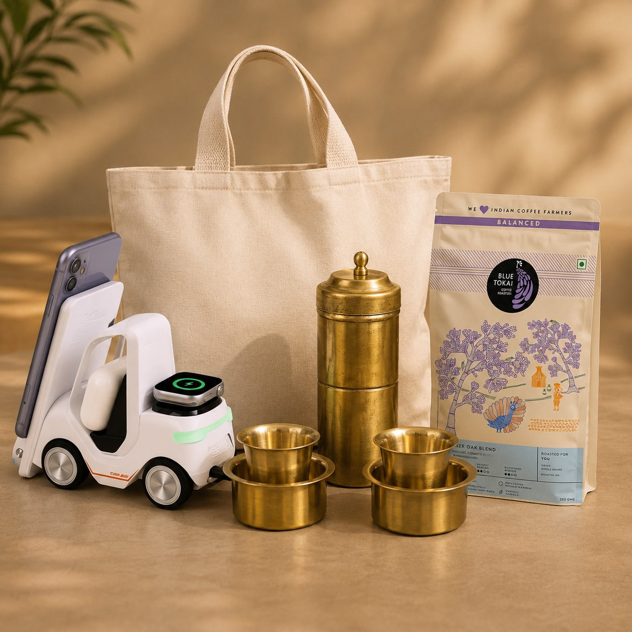 CGH84- Charge & Brew Custom Hamper