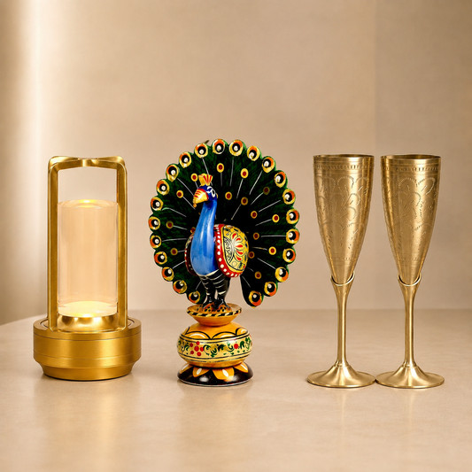 DH92- The Golden Peacock Diwali Hamper
