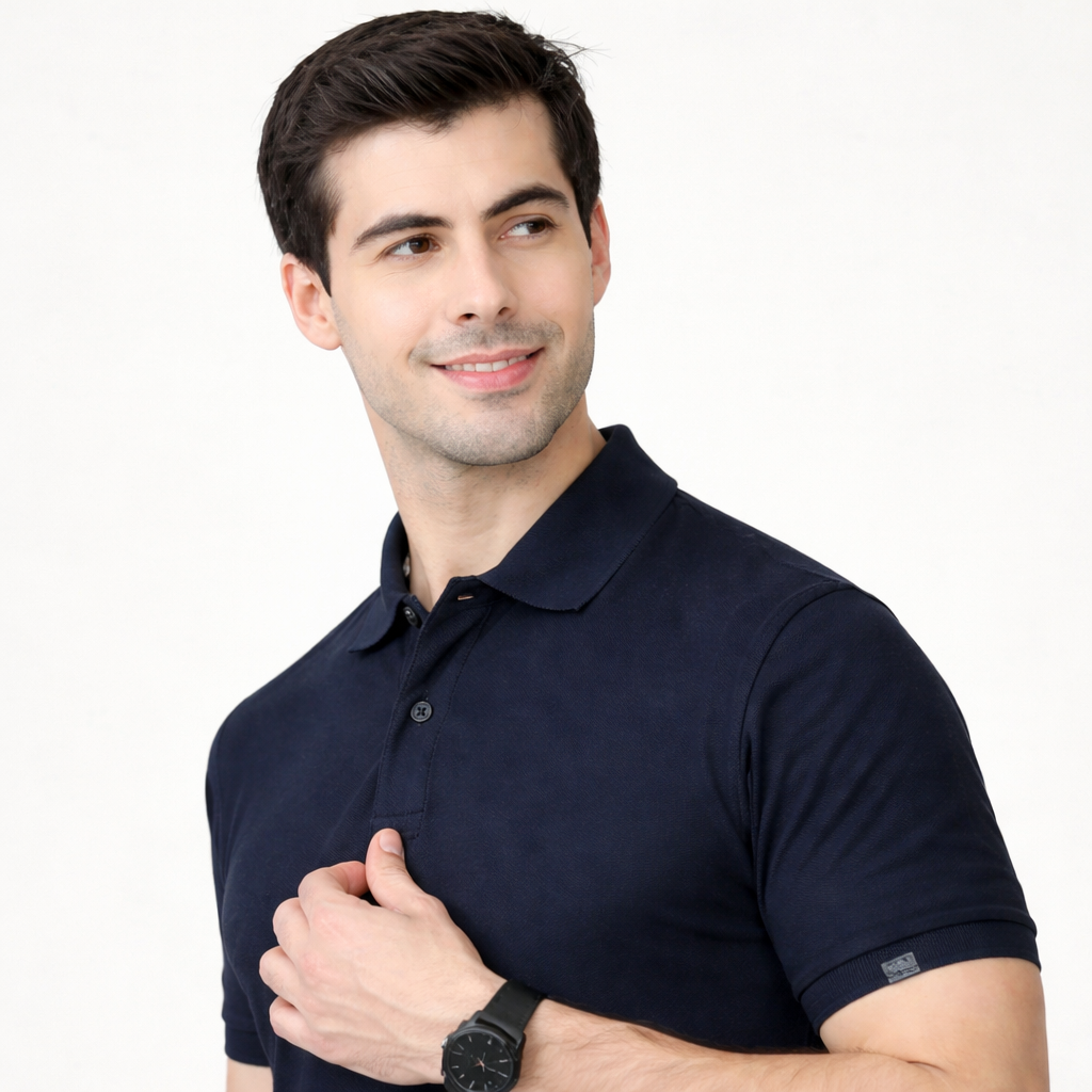 BST17- Marks & Spencers Plain Polo T-Shirt