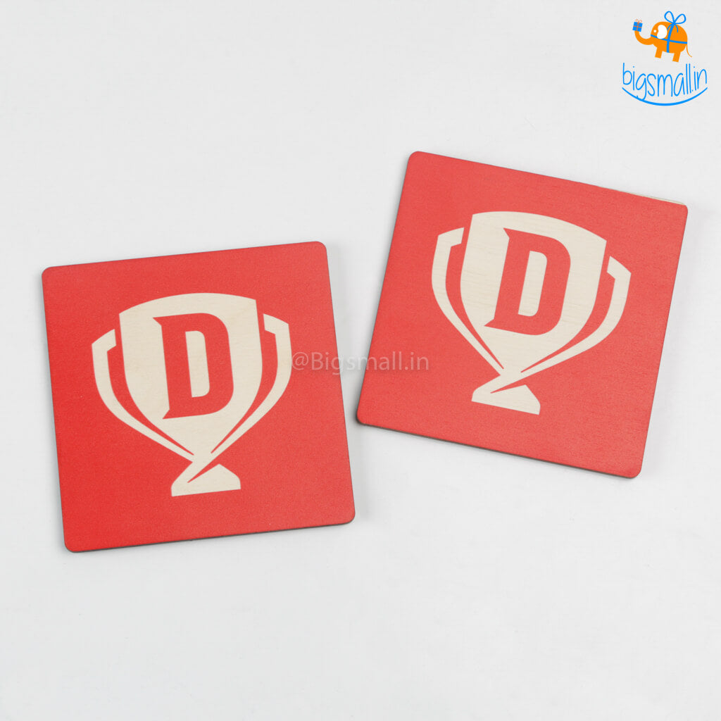 OE17- Customized Printed Wooden Coasters (Set 0f 2)