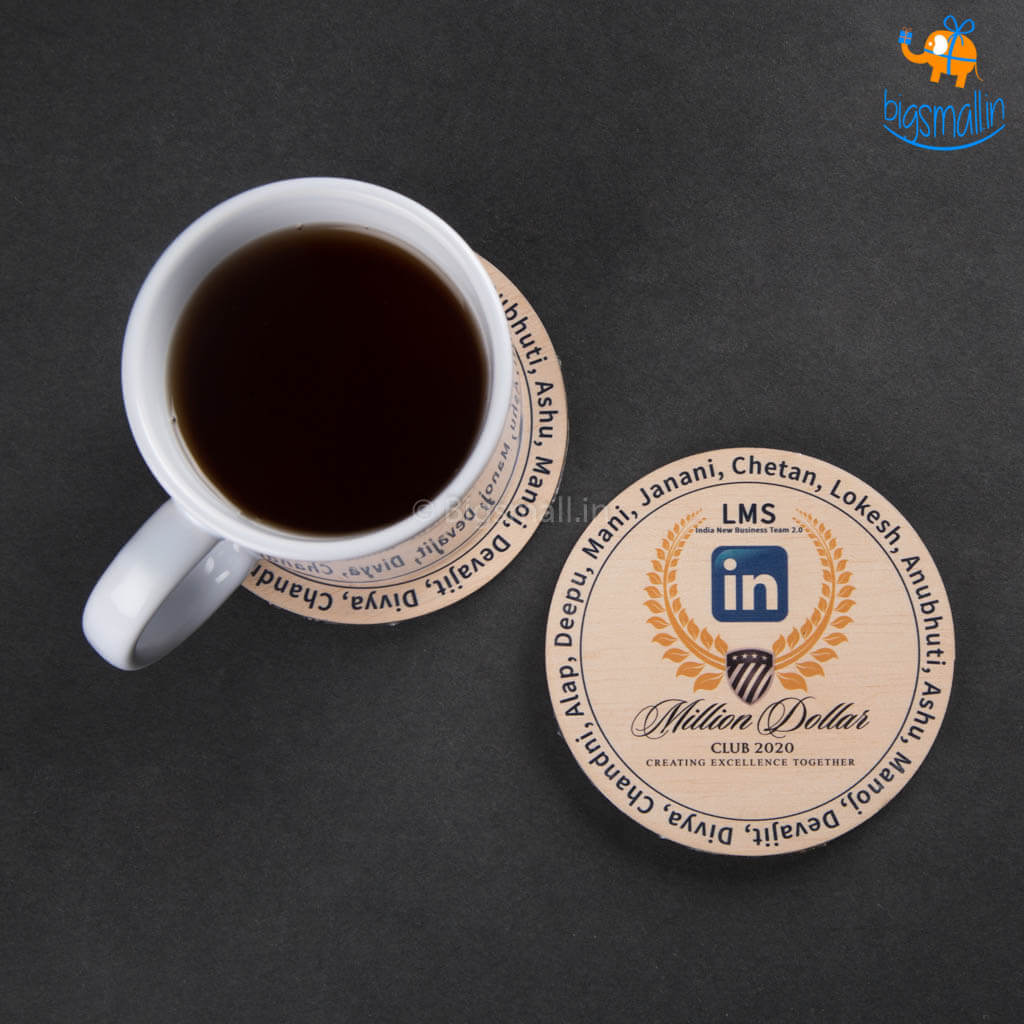 OE17- Customized Printed Wooden Coasters (Set 0f 2)