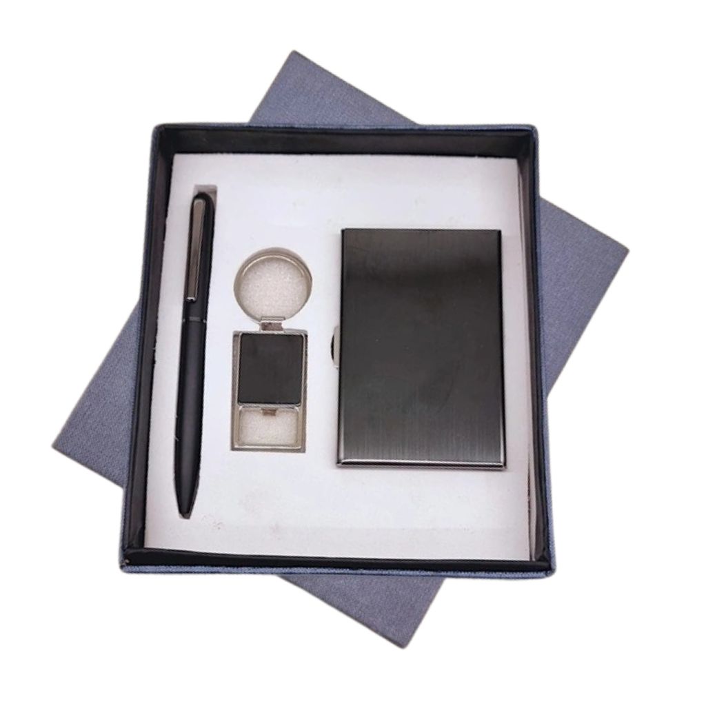 3 in 1 Black Metal Gift Set