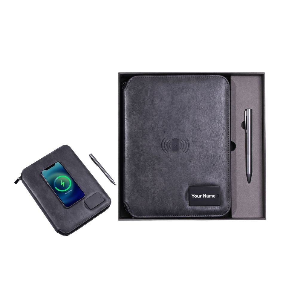 Smart Tech Diary and Pen Set- Black