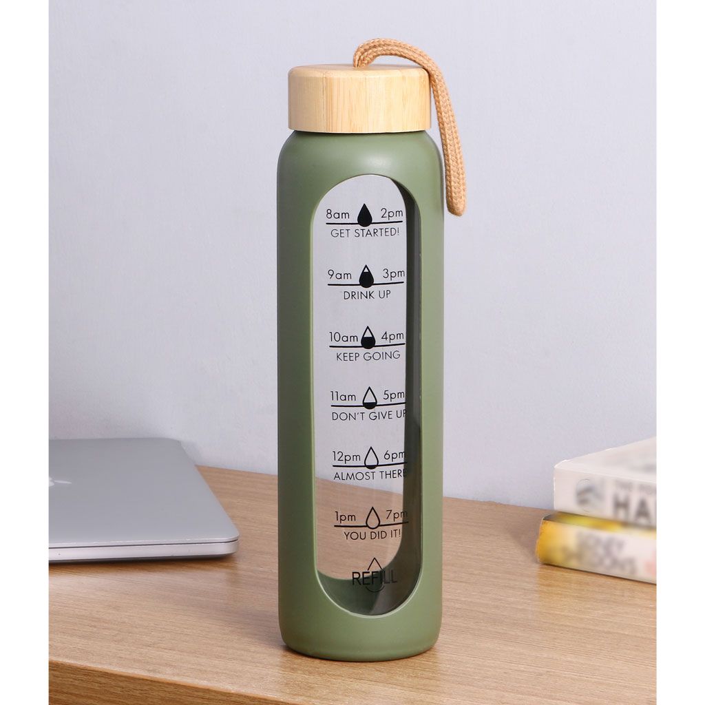 Glass Bottle with Silicone Cover