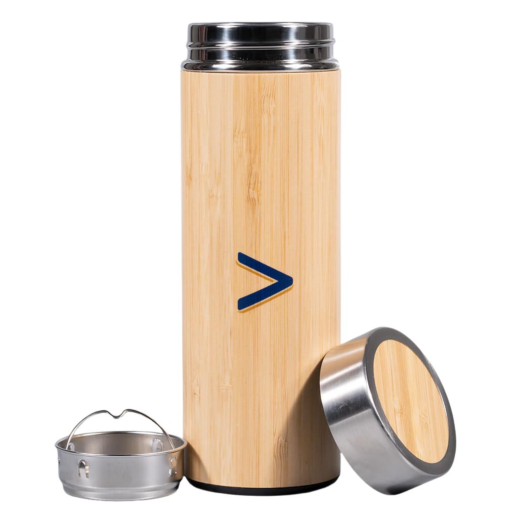Stainless Steel Bamboo Bottle