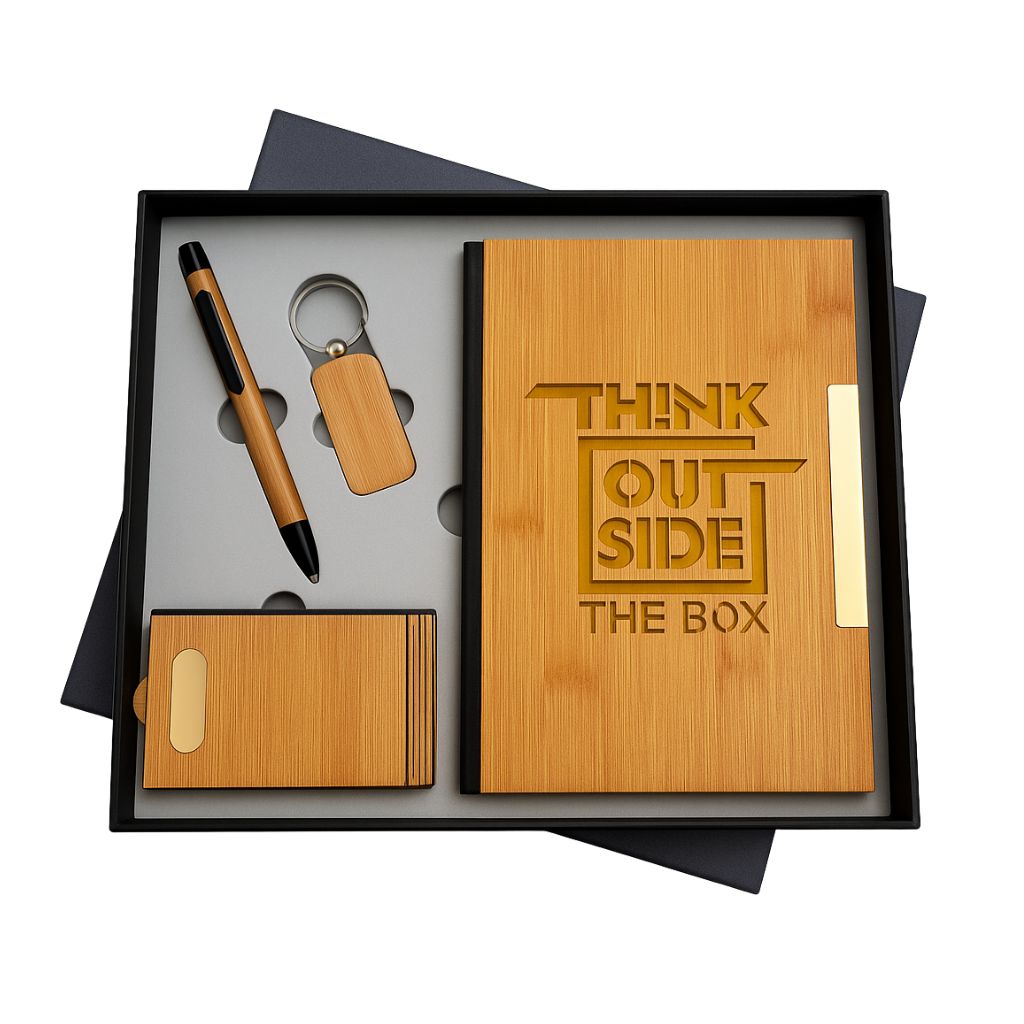 Wooden Bamboo 4 in 1 Set