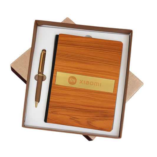 EJK142- Wooden 2-IN-1 Gift Set | Notebook | Pen