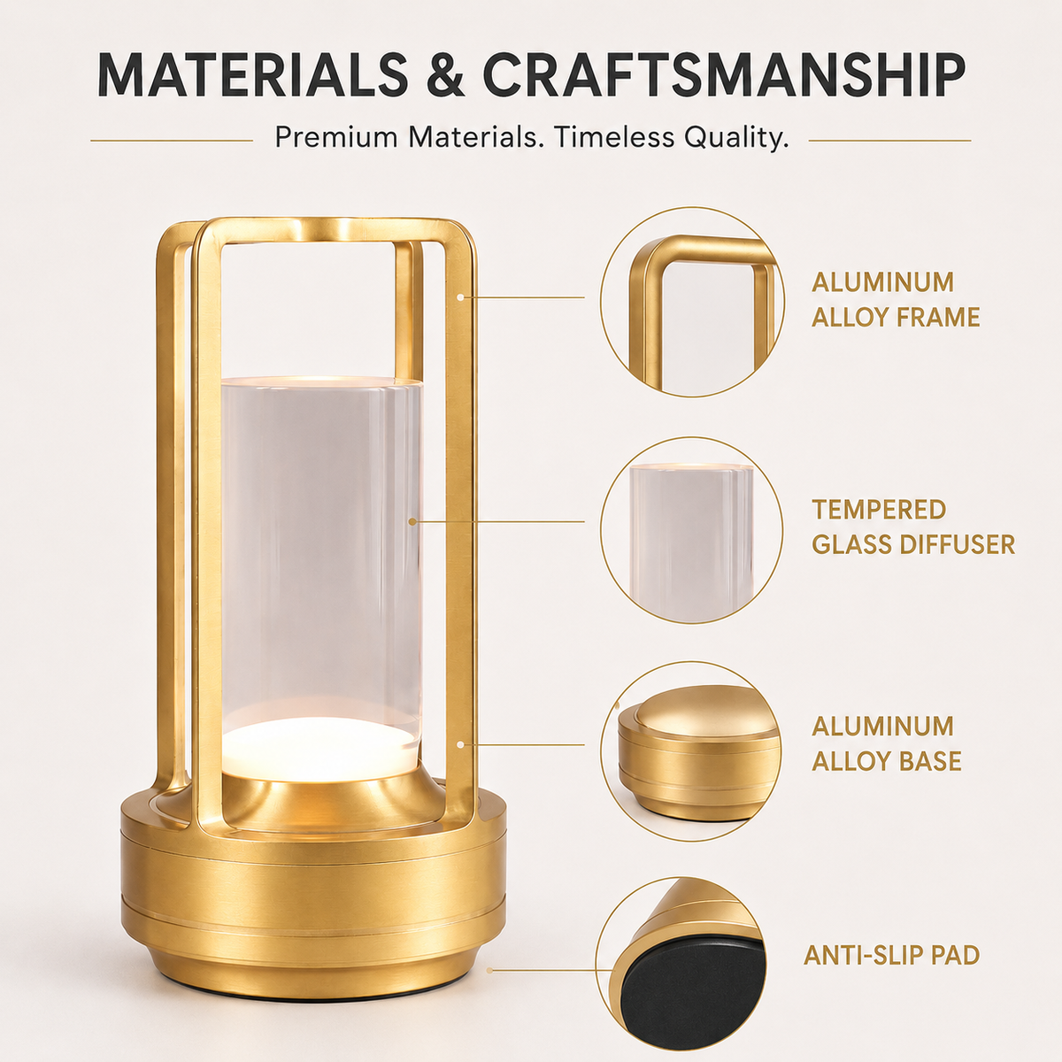OG17- Crystal Touch Lamp