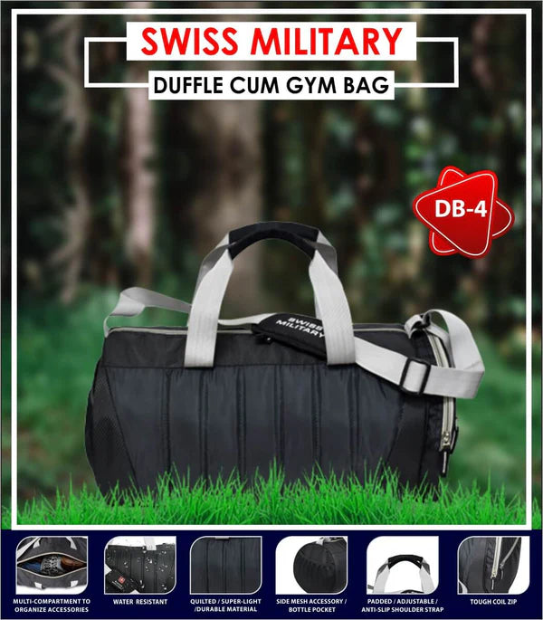 BSB90- Swiss Military Marvel Unisex Duffle Cum Gym Bag