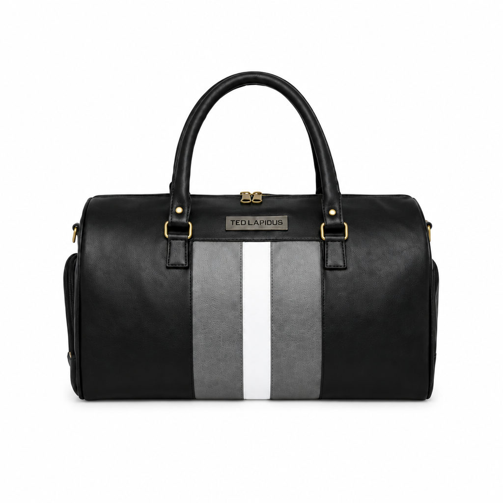 Fur Jaden Weekender Faux Leather Duffle Bag - Black