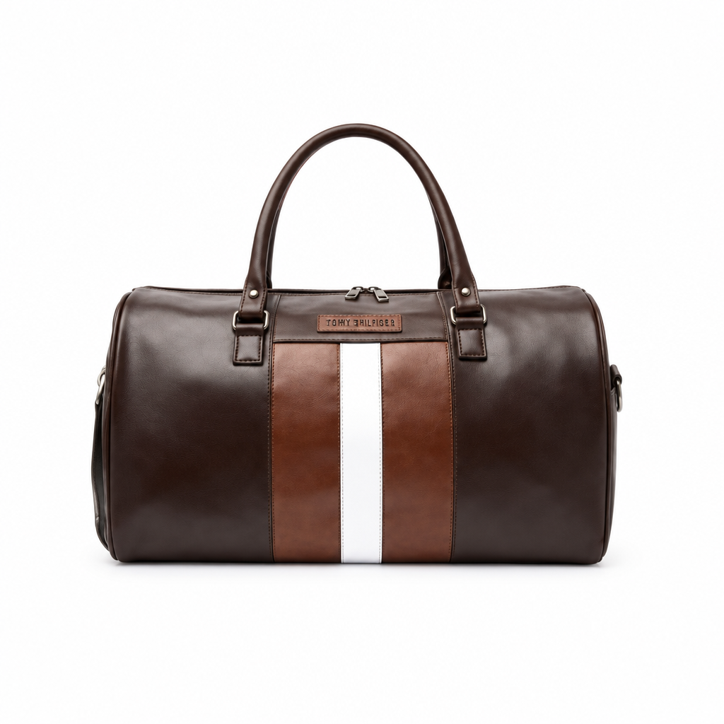 Fur Jaden Weekender Faux Leather Duffle Bag - Brown