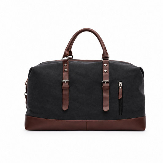 Fur Jaden Canvas Travel Duffle Bag - Dusk Black