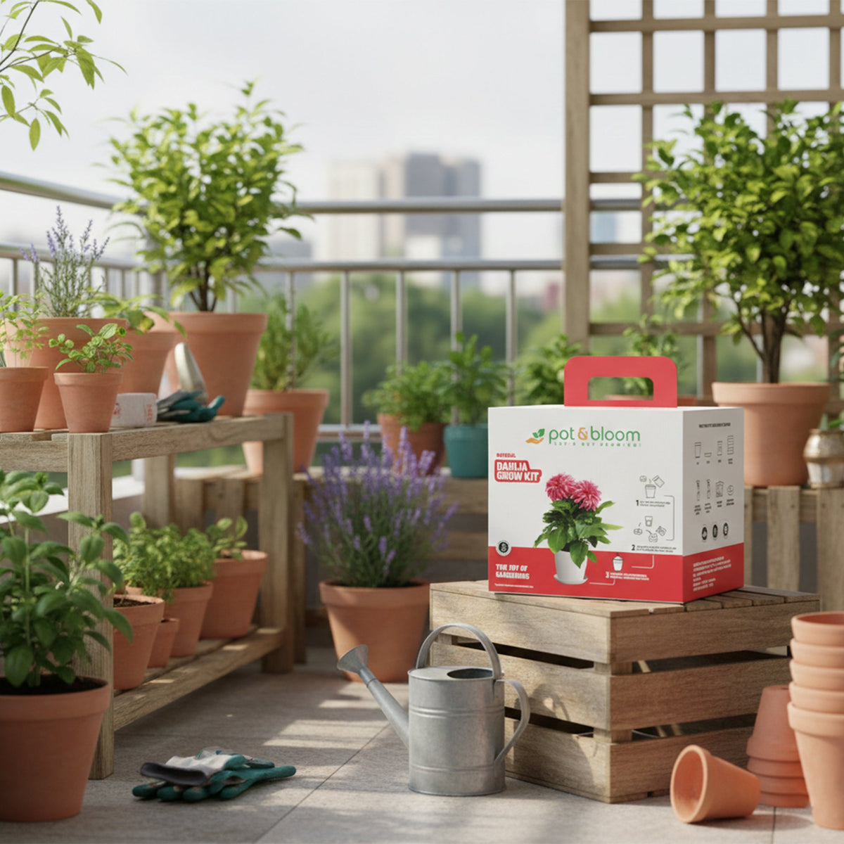 Dahlia Grow Kit (Medium) - official Pot & Bloom image