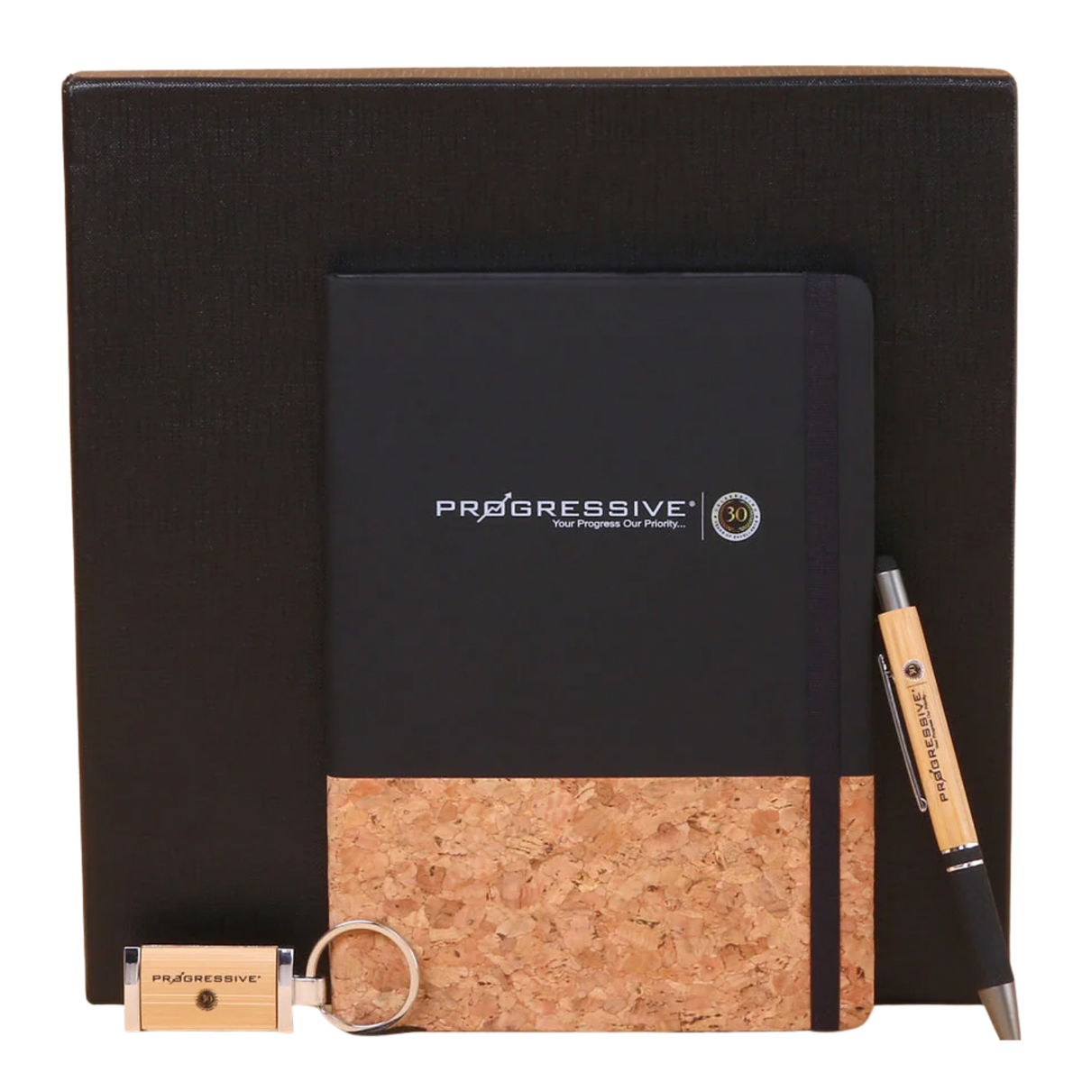 EJK119- Cork 3-IN-1 Gift Set | Diary | Pen | Keychain