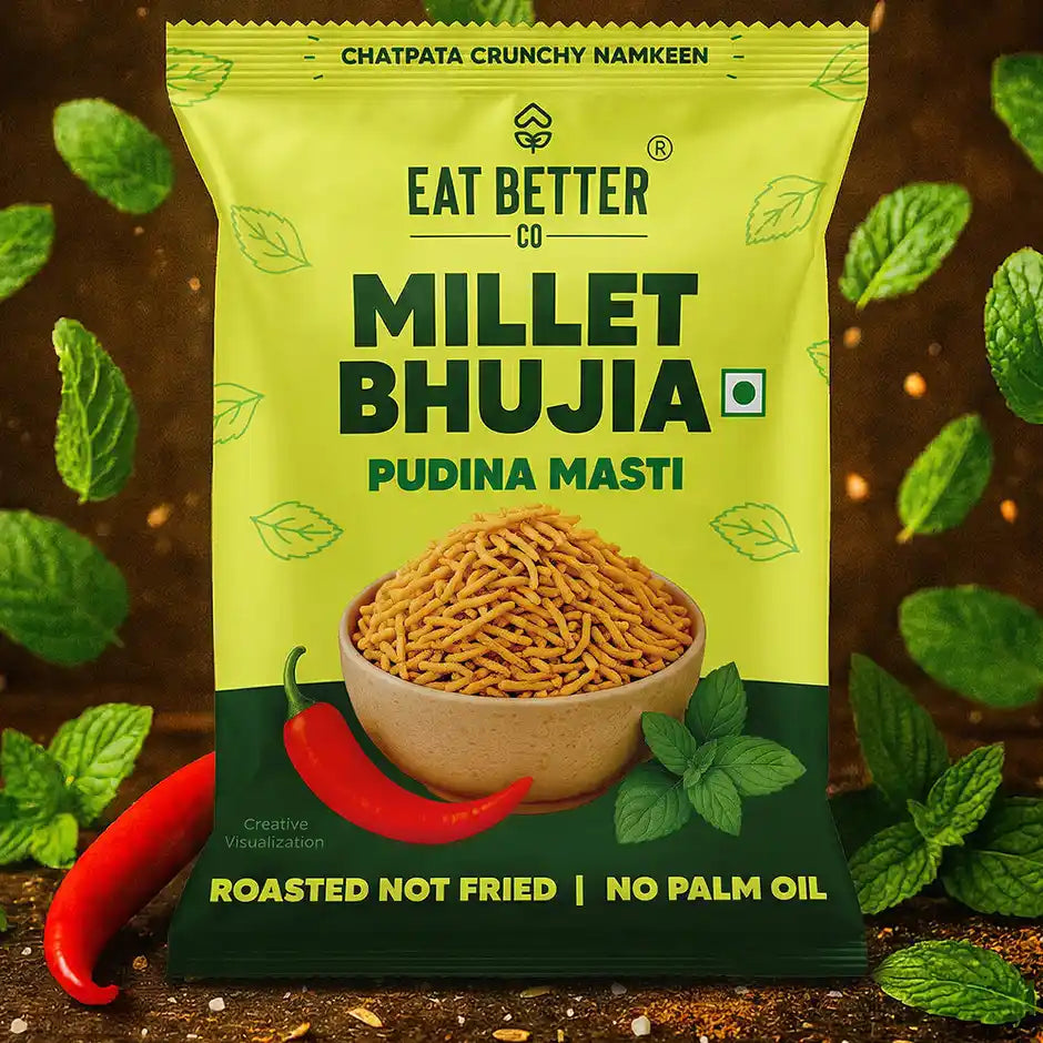 BSE13- Eat Better Millet Bhujia - Pudina Masti