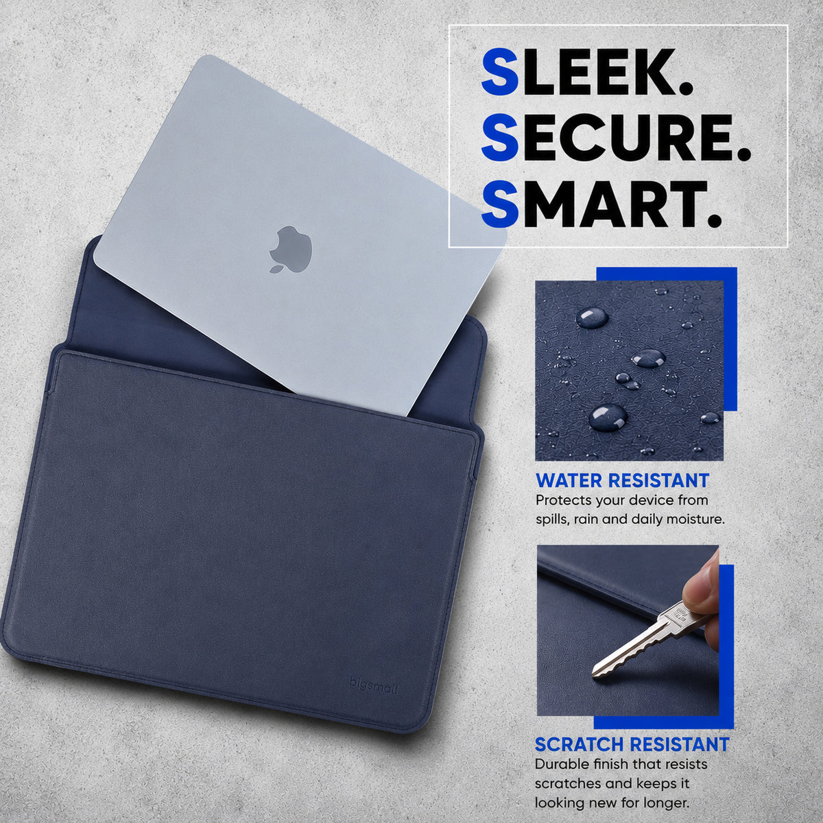 OG14- Elevate Pro Leather Laptop Sleeve with Magnetic Stand