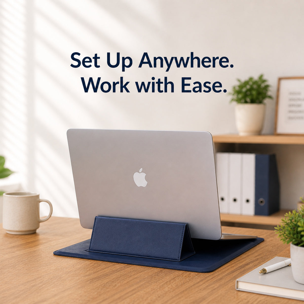 OG14- Elevate Pro Leather Laptop Sleeve with Magnetic Stand