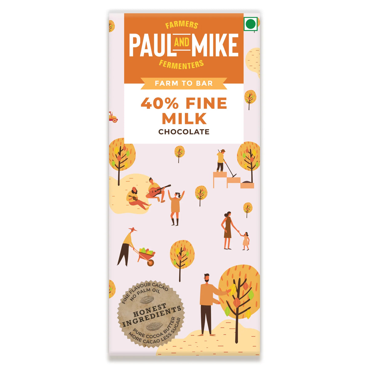 Paul and Mike 40% Fine Milk Chocolate