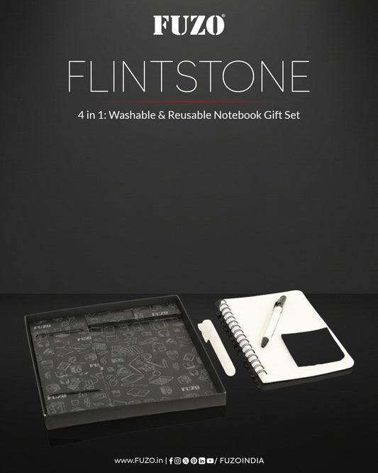OE29- FUZO FLINTSTONE 4-IN-1 Washable & Reusable Notebook Gift Set