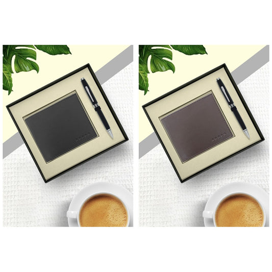 GS47 - Cross Coventry Black Lacquer BP Pen + Leather Card Wallet square catalogue product image