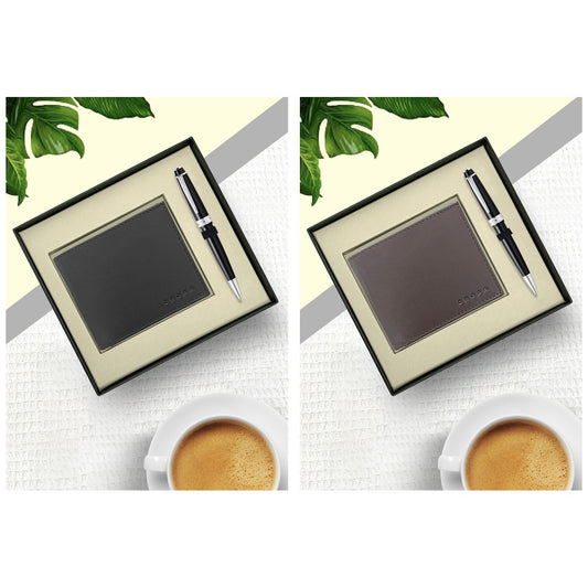 GS49 - Cross Bailey Light Black BP Pen + Leather Card Wallet square catalogue product image