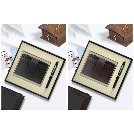 GS53 - Cross Coventry Black Lacquer BP Pen + Leather Card Holder square catalogue product image