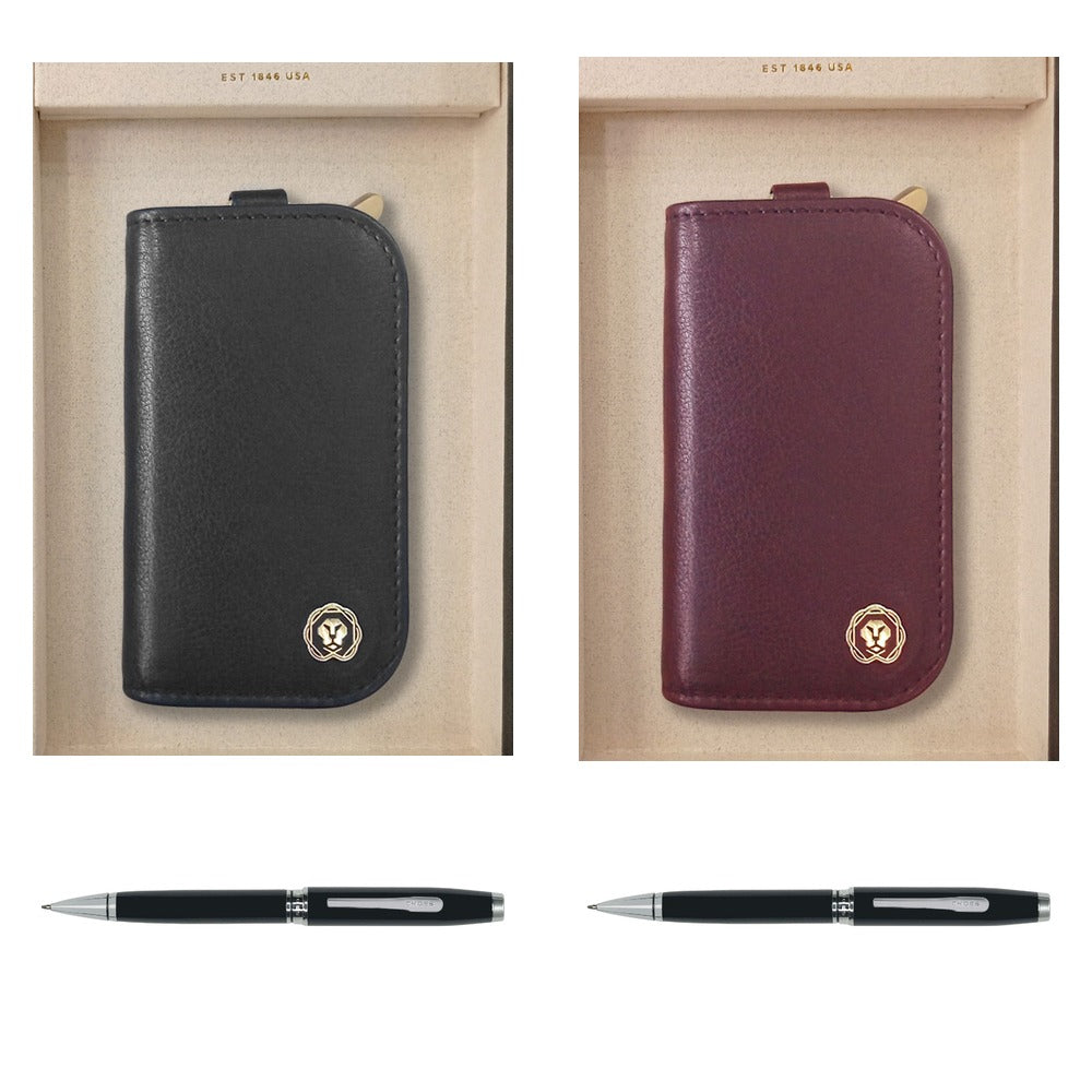 GS59 - Cross Coventry Black Lacquer BP Pen + Chic Car Key Holder Large square catalogue product image