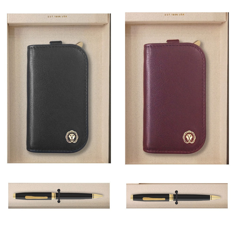 GS60 - Cross Coventry Black Lacquer with Gold Appointments Ball Point Pen + Chic Car Key Holder Large square catalogue product image