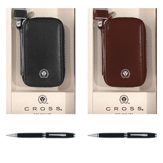 GS65 - Cross Coventry Black Lacquer BP Pen + Chic Car Key Holder Small square catalogue product image
