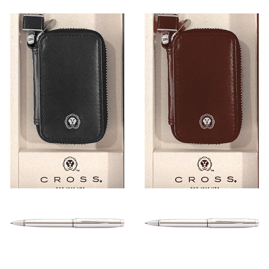 GS69 - Cross Coventry Chrome BP Pen + Chic Car Key Holder Small square catalogue product image