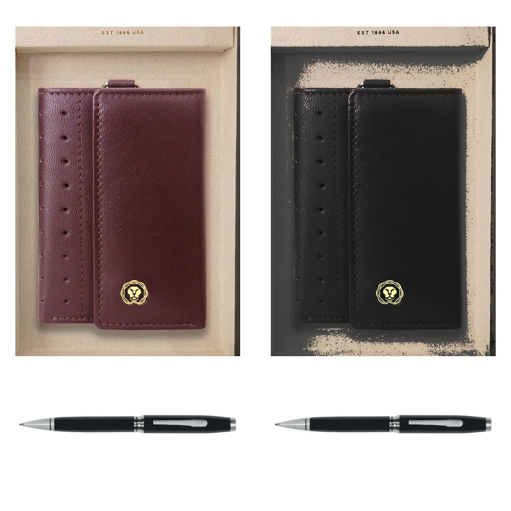 GS77 - Cross Coventry Black Lacquer BP Pen + Executive Key Holder square catalogue product image