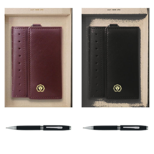 GS77 - Cross Coventry Black Lacquer BP Pen + Executive Key Holder square catalogue product image