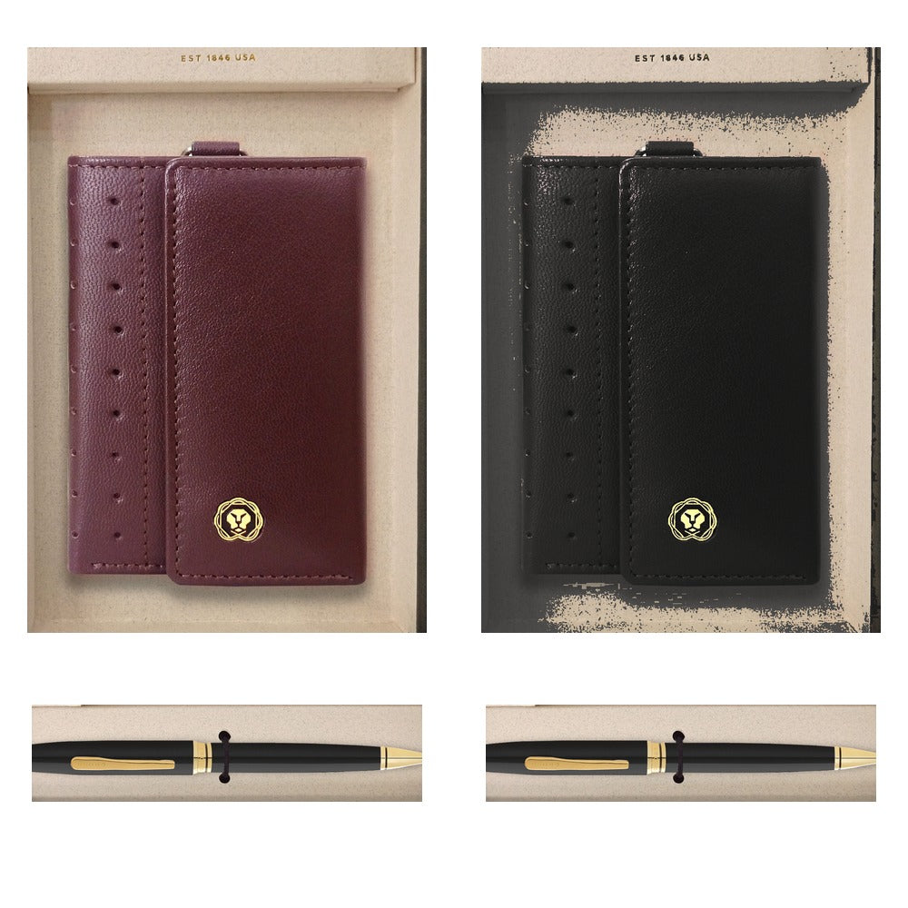 GS78 - Cross Coventry Black Lacquer with Gold Appointments Ball Point Pen + Executive Key Holder square catalogue product image