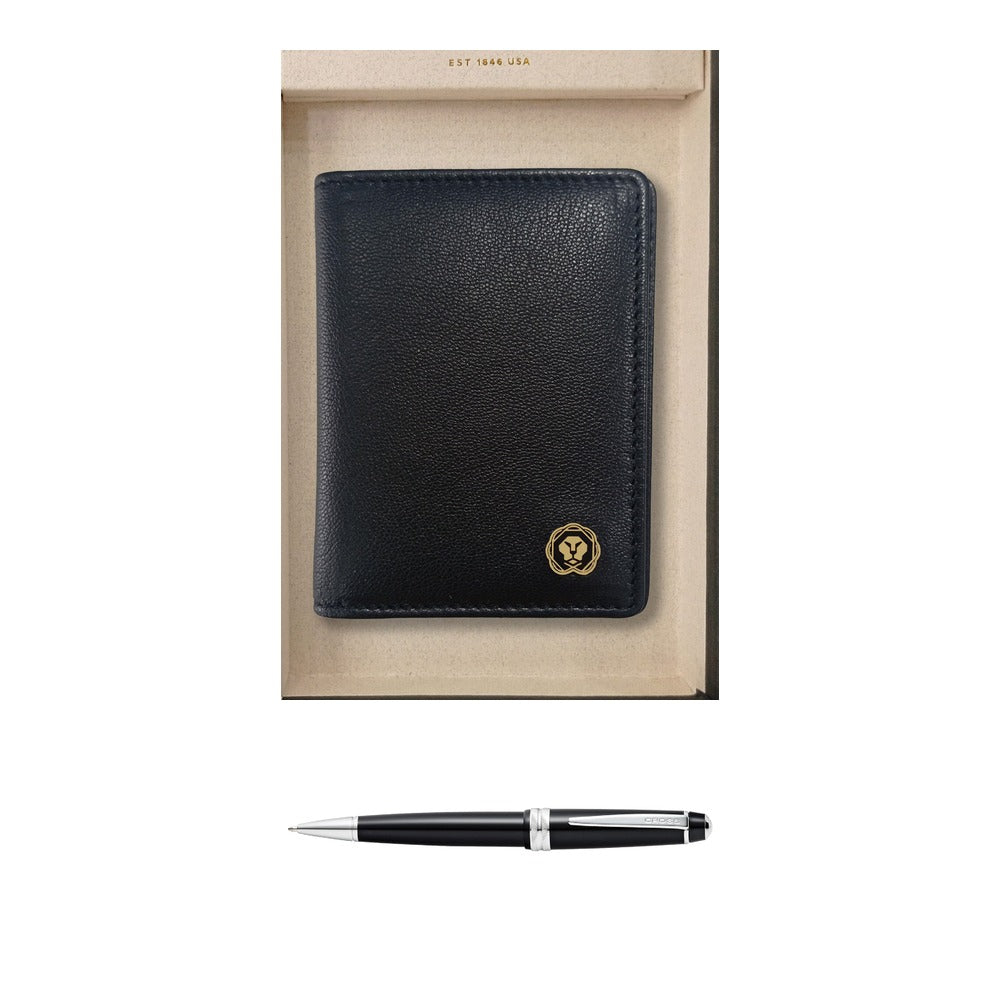 GS85 - Cross Bailey Light Black BP Pen + Elite Gusset Card Case square catalogue product image